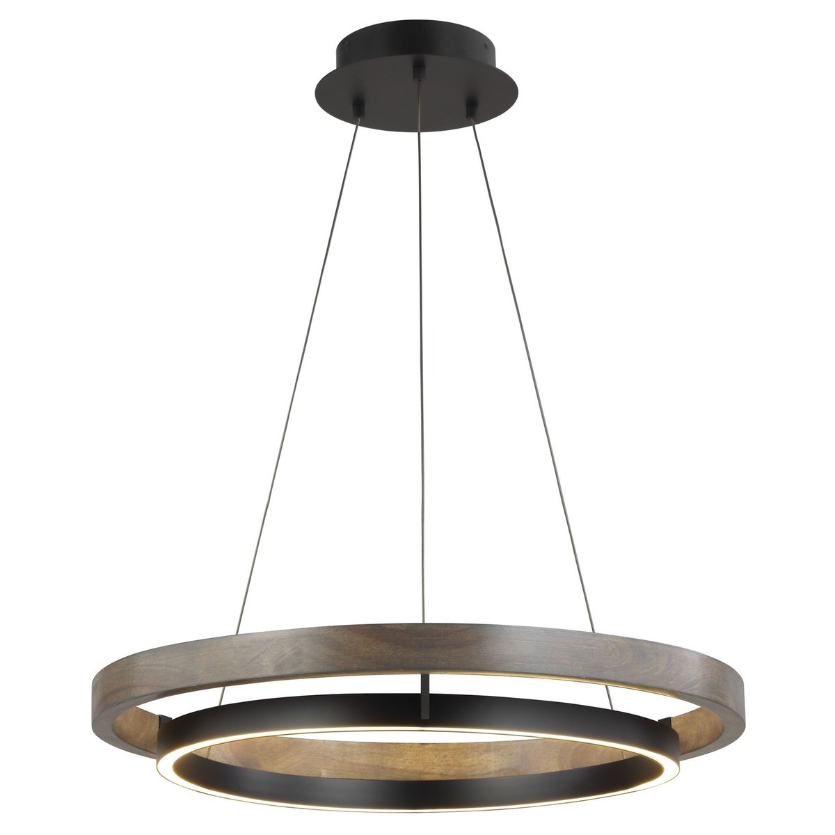 Grace Brass and Wood Chandelier 24" 30'' 36'' 48" 65''D