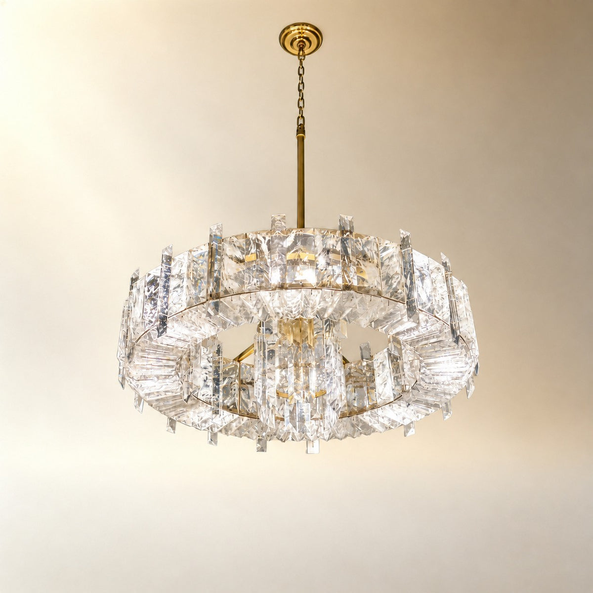 Wynvan Rock Crystal Chandelier