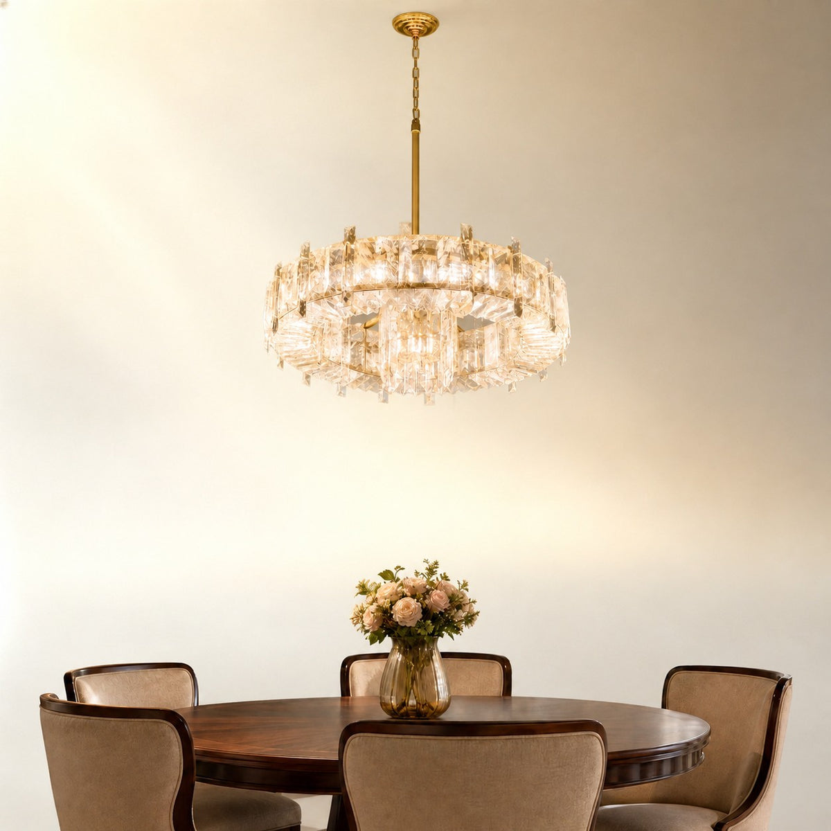Wynvan Rock Crystal Chandelier