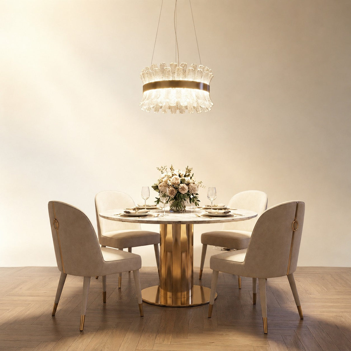 Xelor Contemporary Chandelier Dining Room 39"