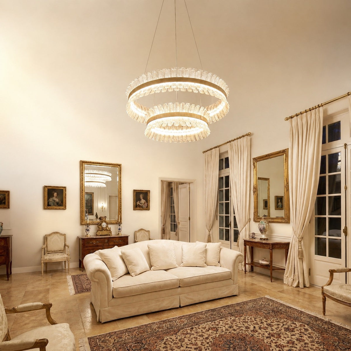 Xelor Modern Living Room Chandelier 31"