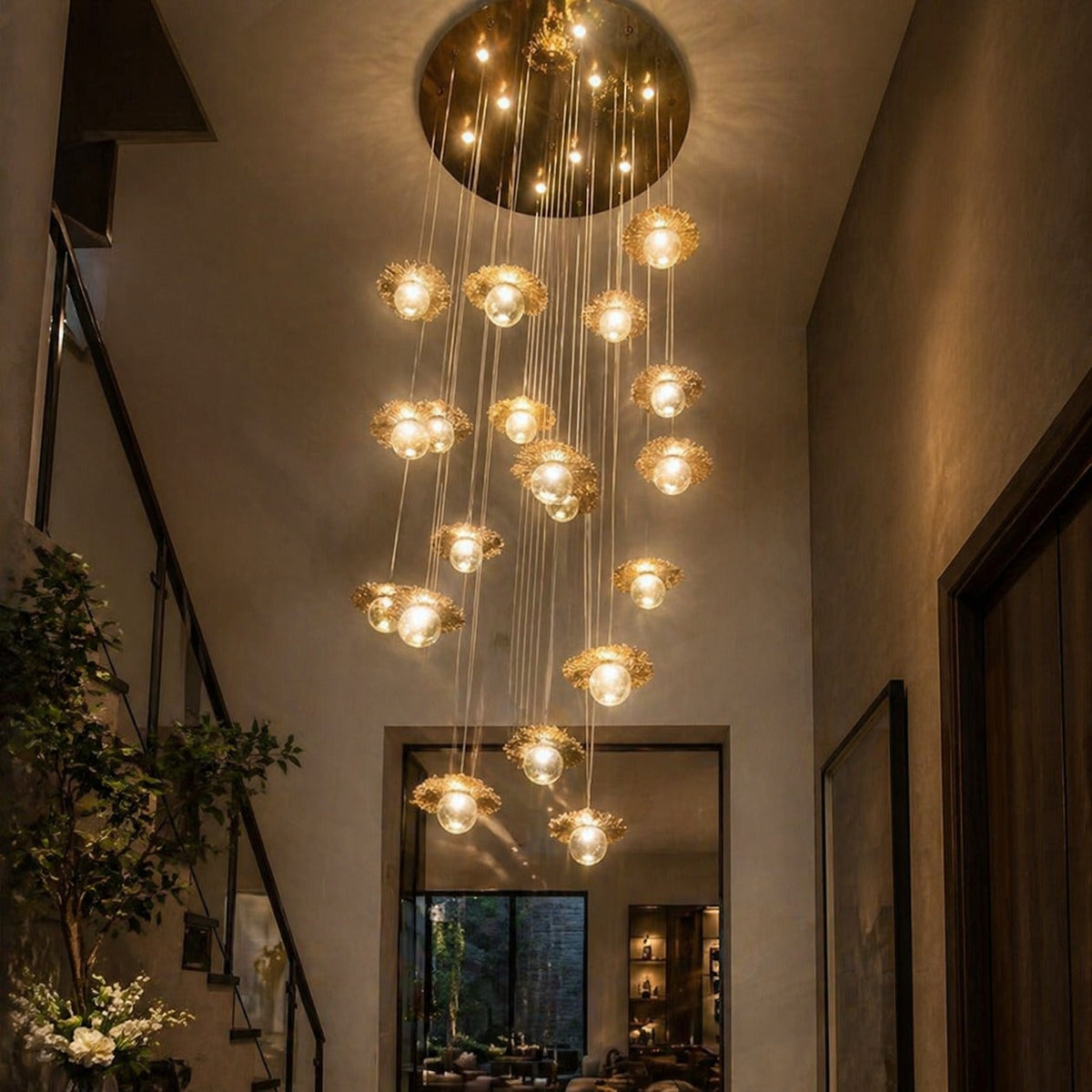 Kaien Bubbles Grand Glass Chandelier