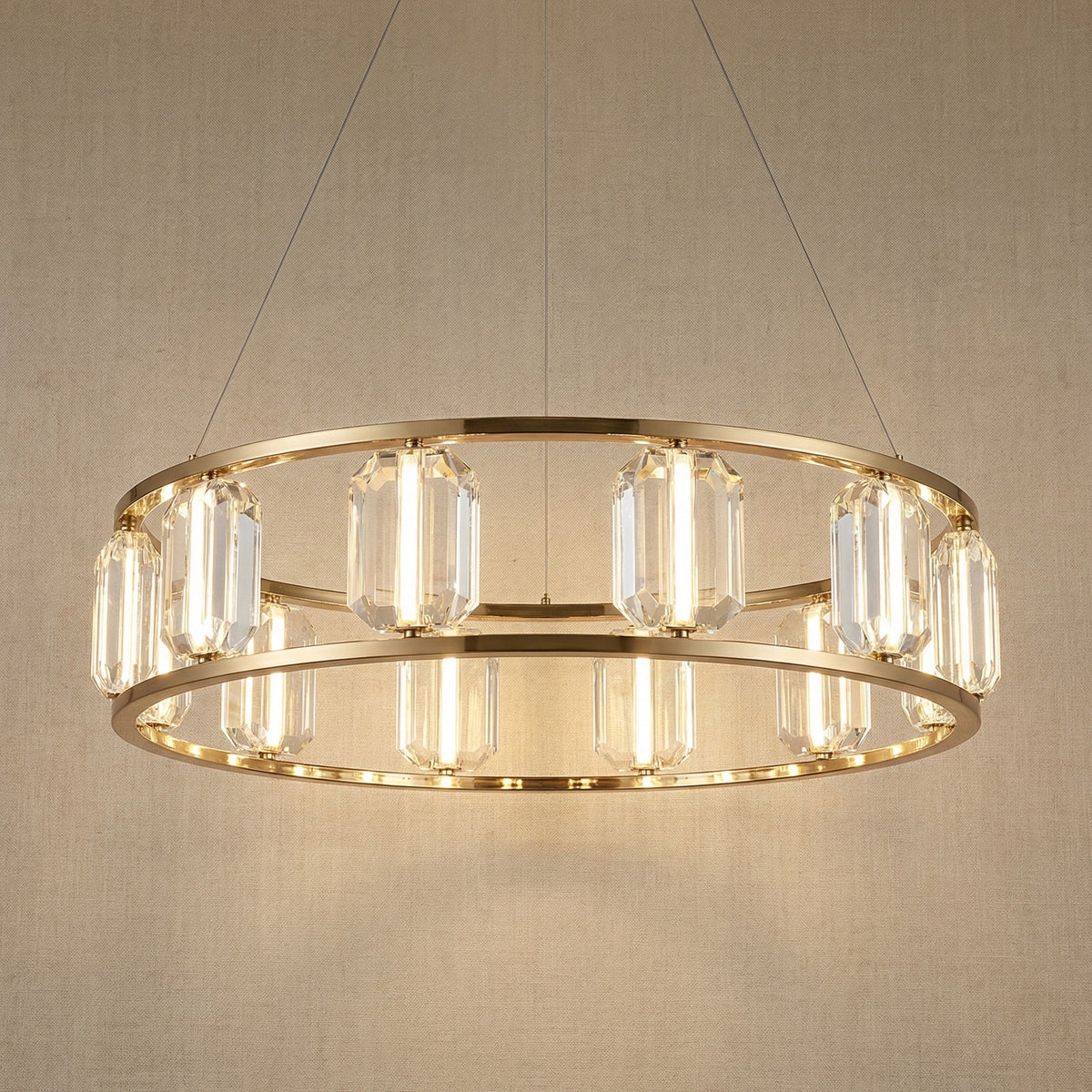 Loren Contemporary Crystal Chandelier