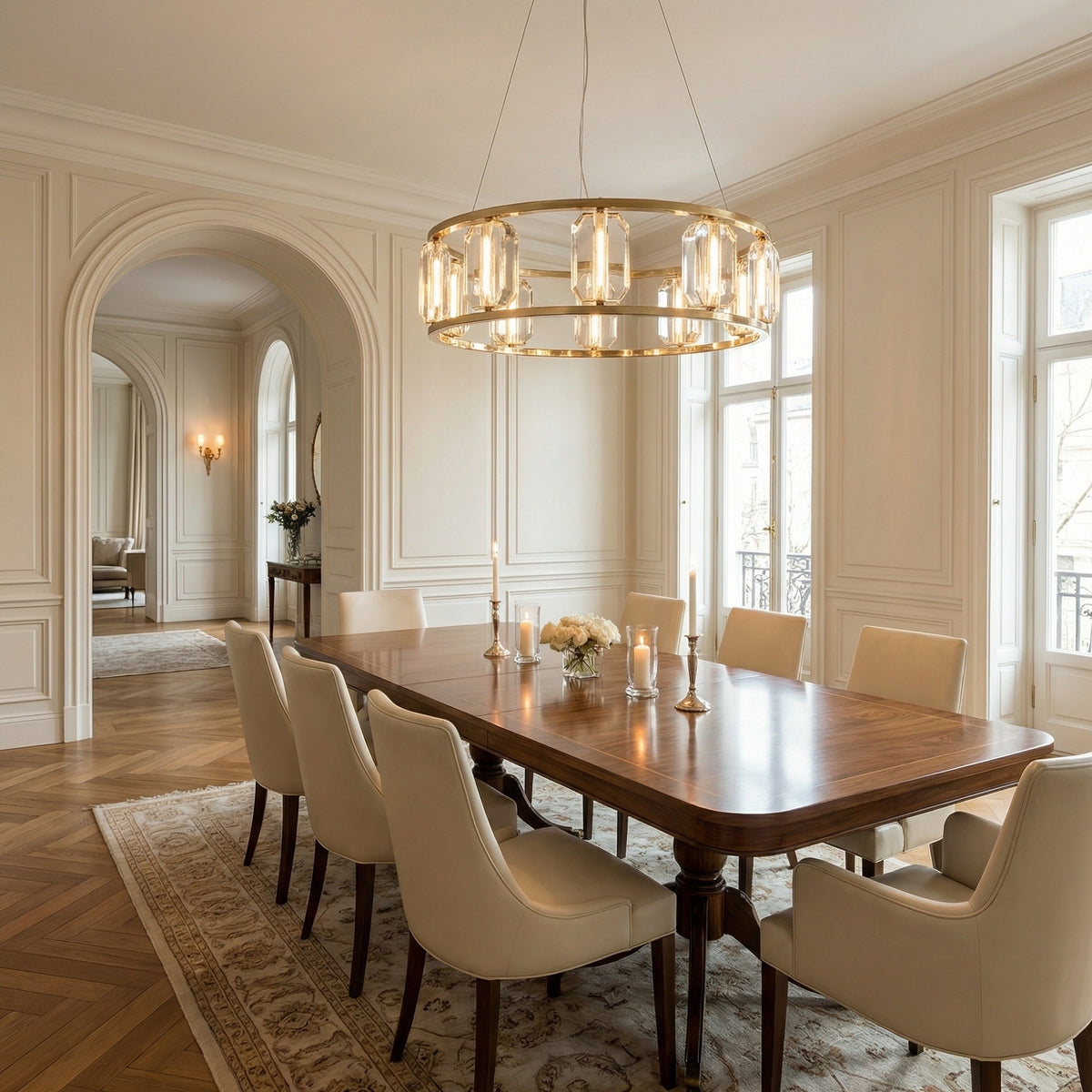 Loren Contemporary Crystal Chandelier