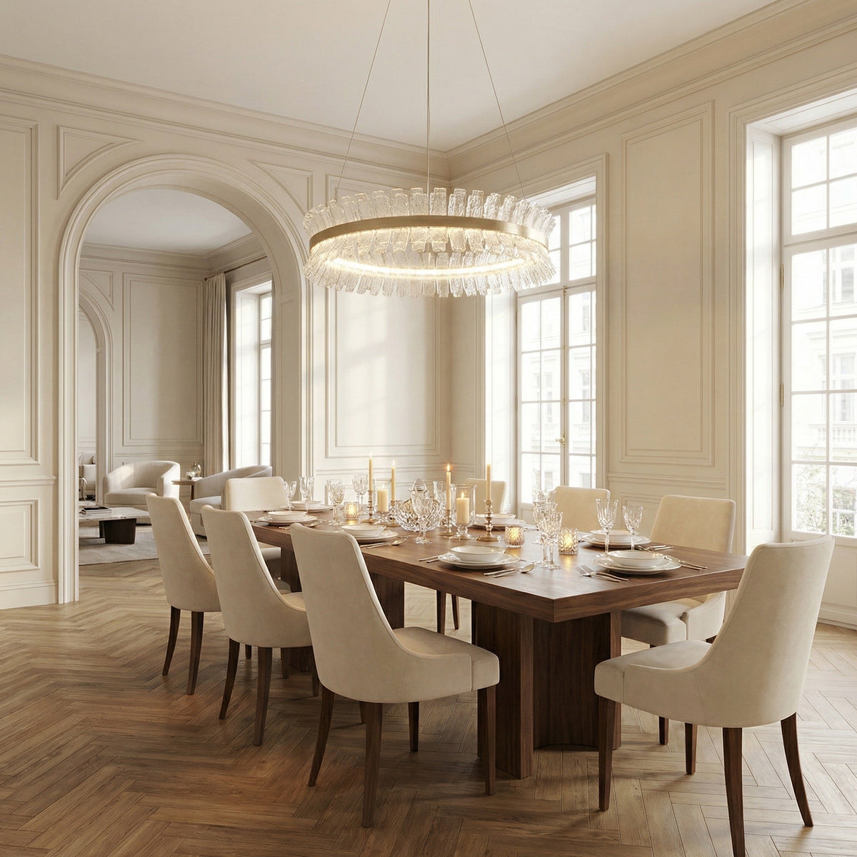 Xelia Contemporary Chandelier Dining Room 39"