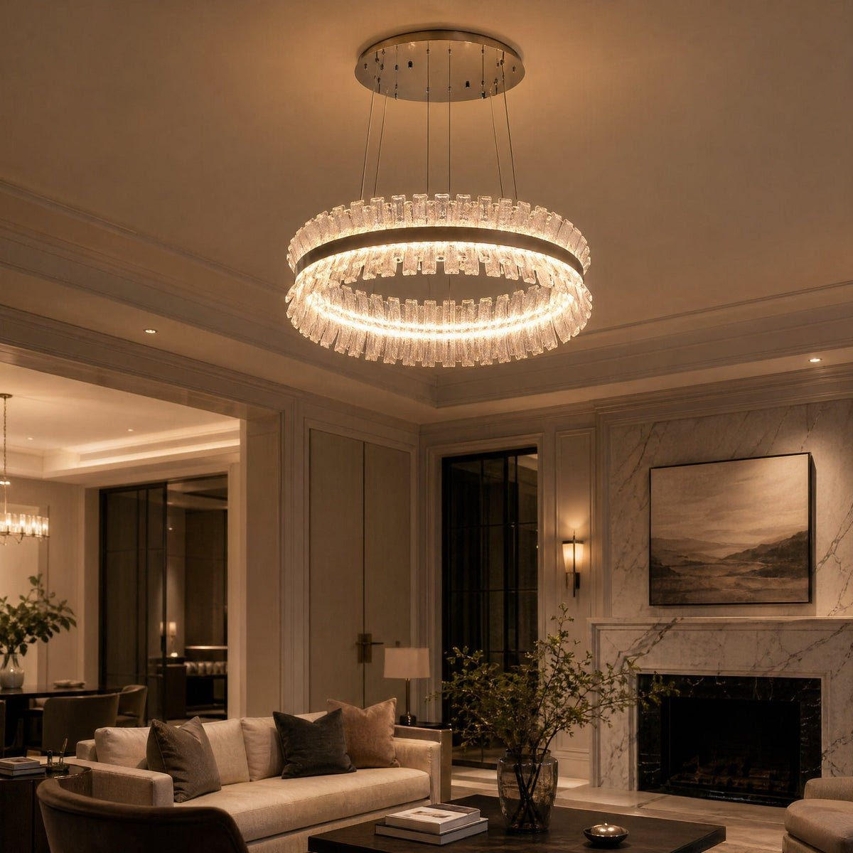 Xelia Contemporary Chandelier Dining Room 39"