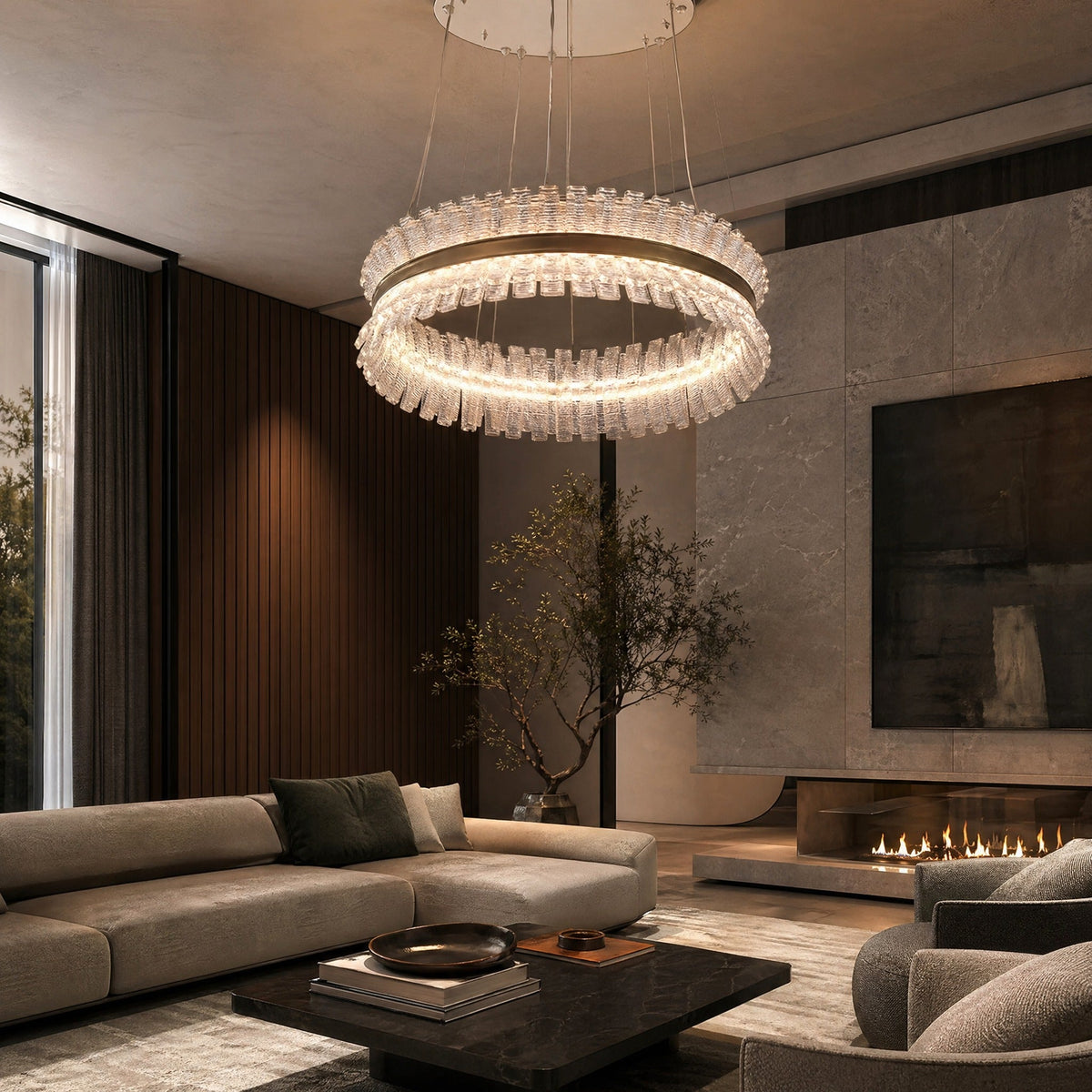 Xelia Contemporary Chandelier Dining Room 39"