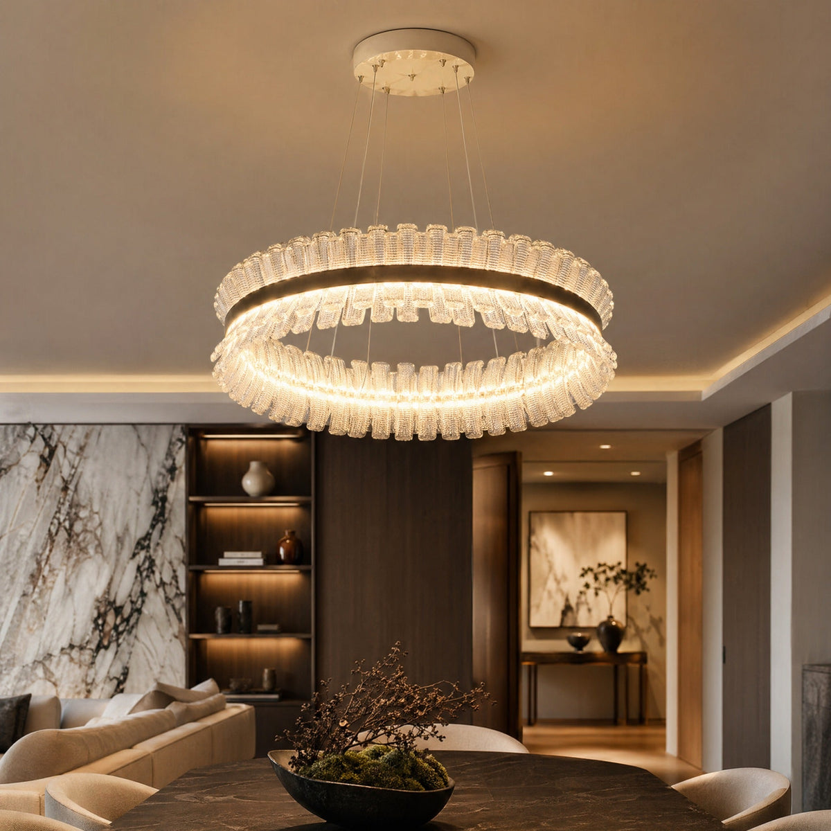 Xelia Contemporary Chandelier Dining Room 39"