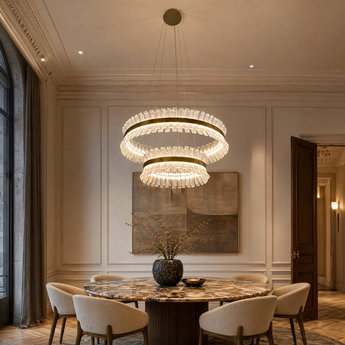 Xelia Modern Living Room Chandelier 31"
