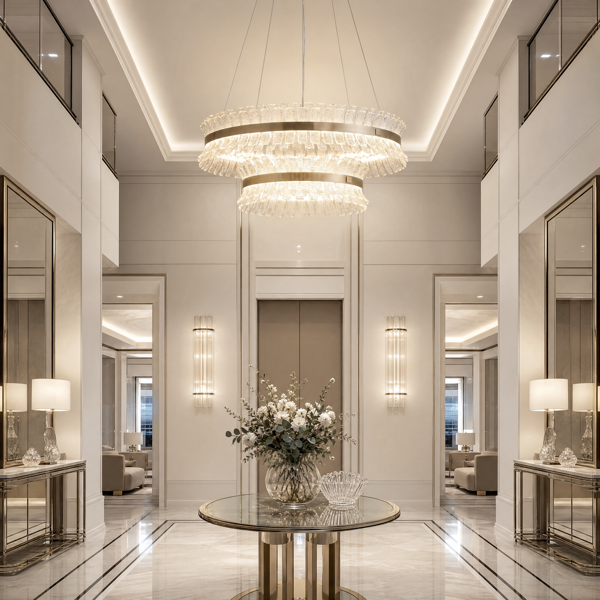 Xelia Modern Living Room Chandelier 31"