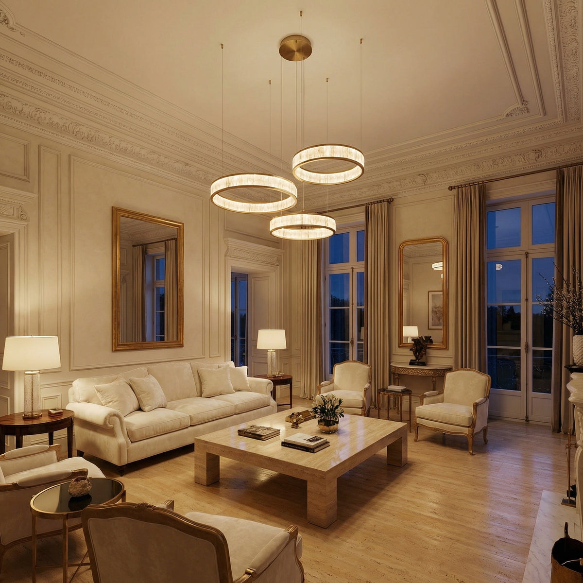 Ulien Modern Natural Moroccan Stone Chandelier