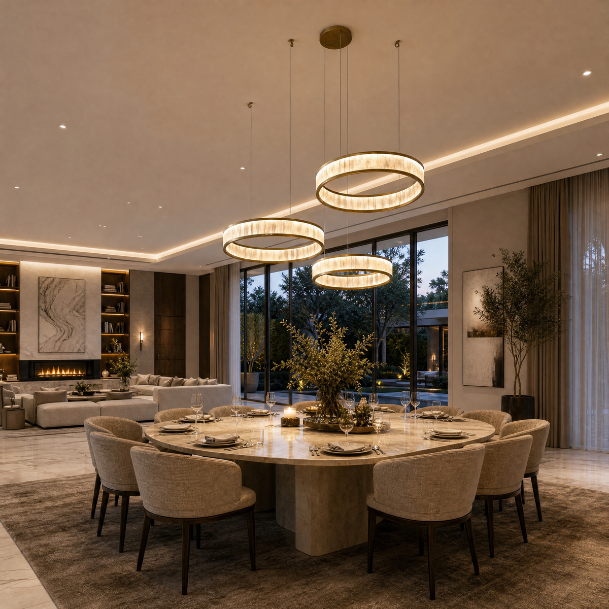 Ulien Modern Natural Moroccan Stone Chandelier