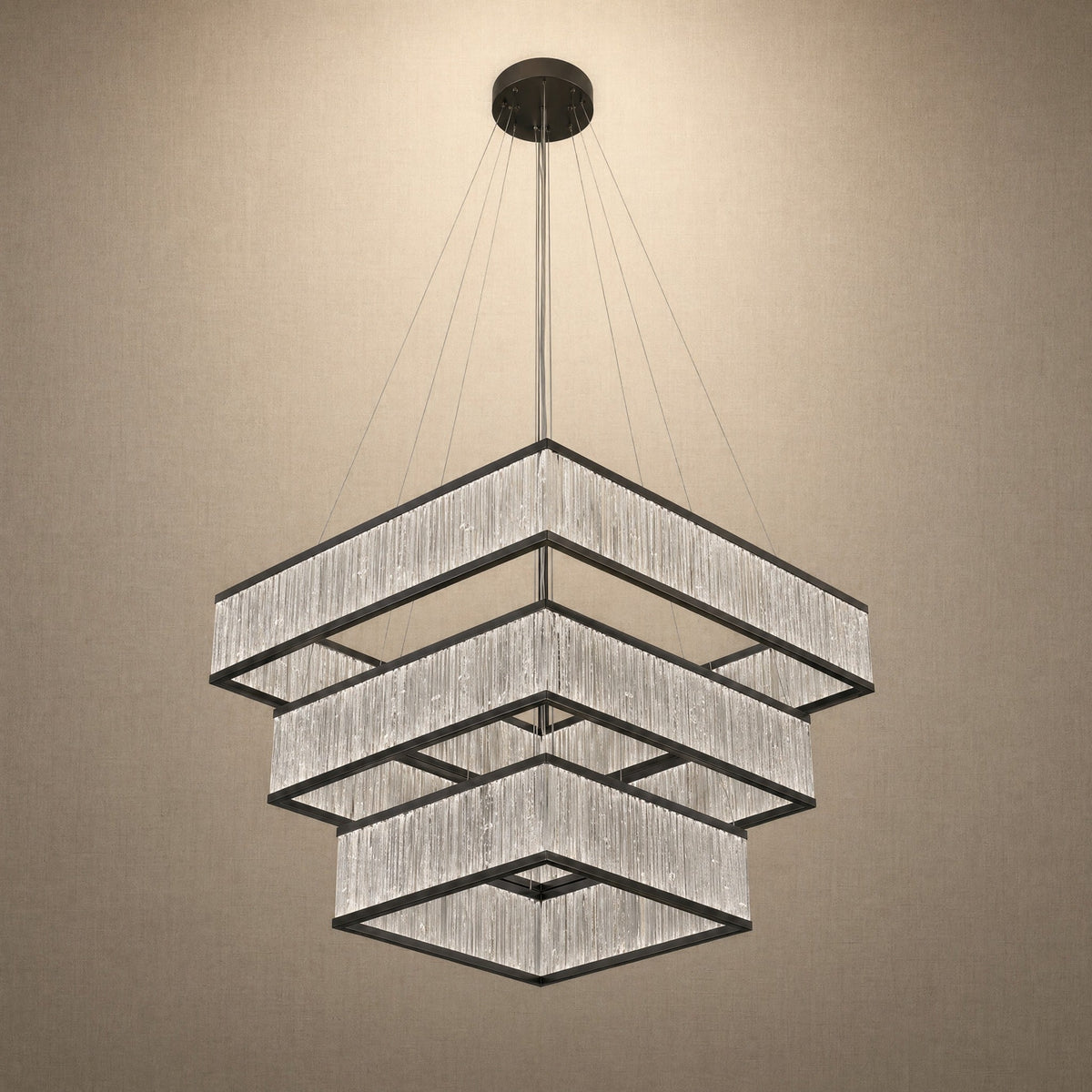 Ulien Black Moroccan Stone Chandelier