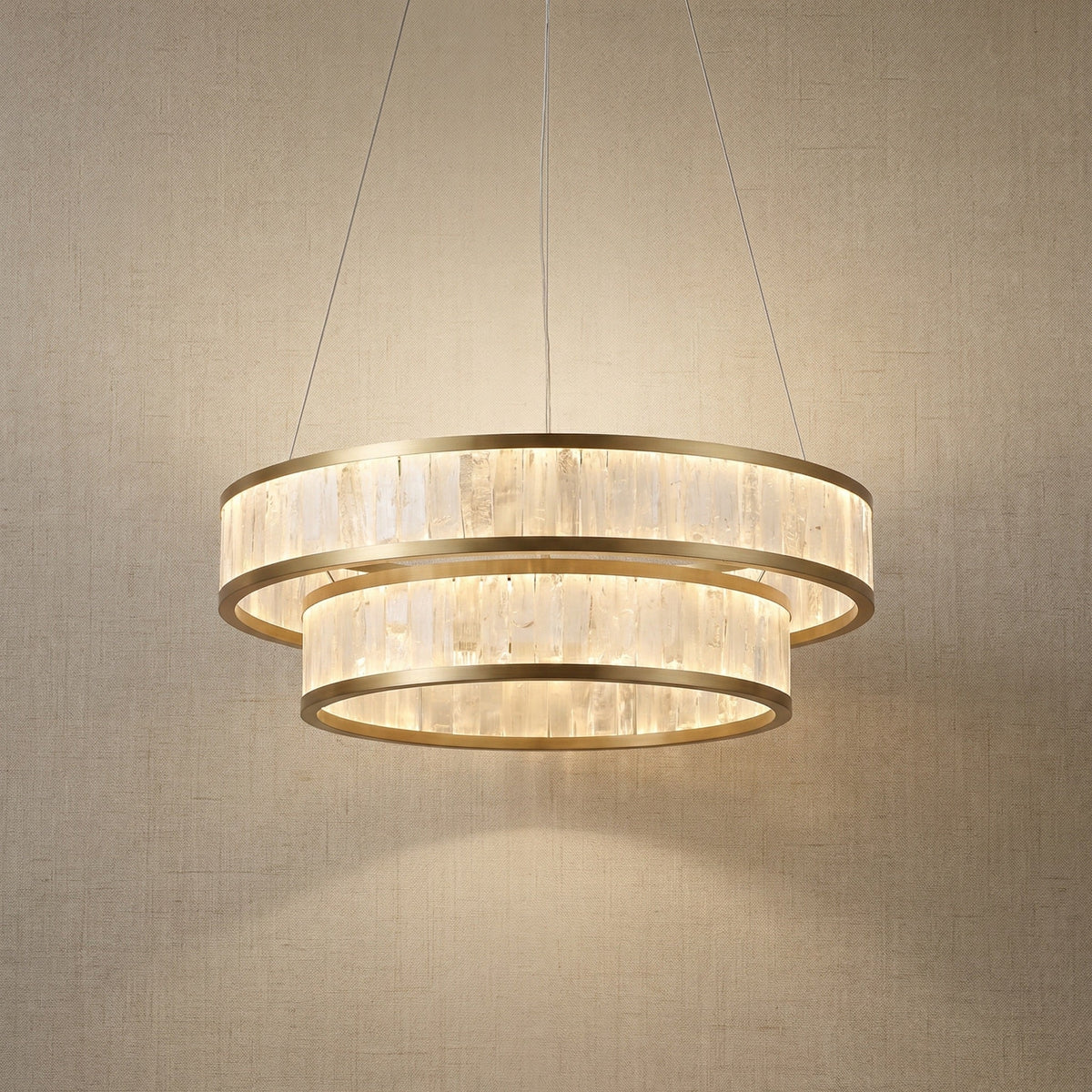 Ulien Modern Moroccan Stone Chandelier 31"