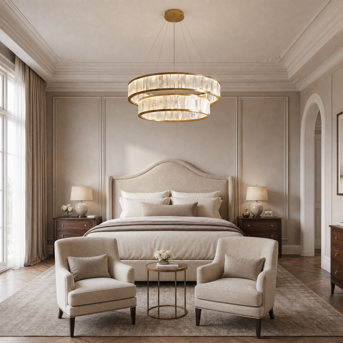 Ulien Modern Moroccan Stone Chandelier 31"