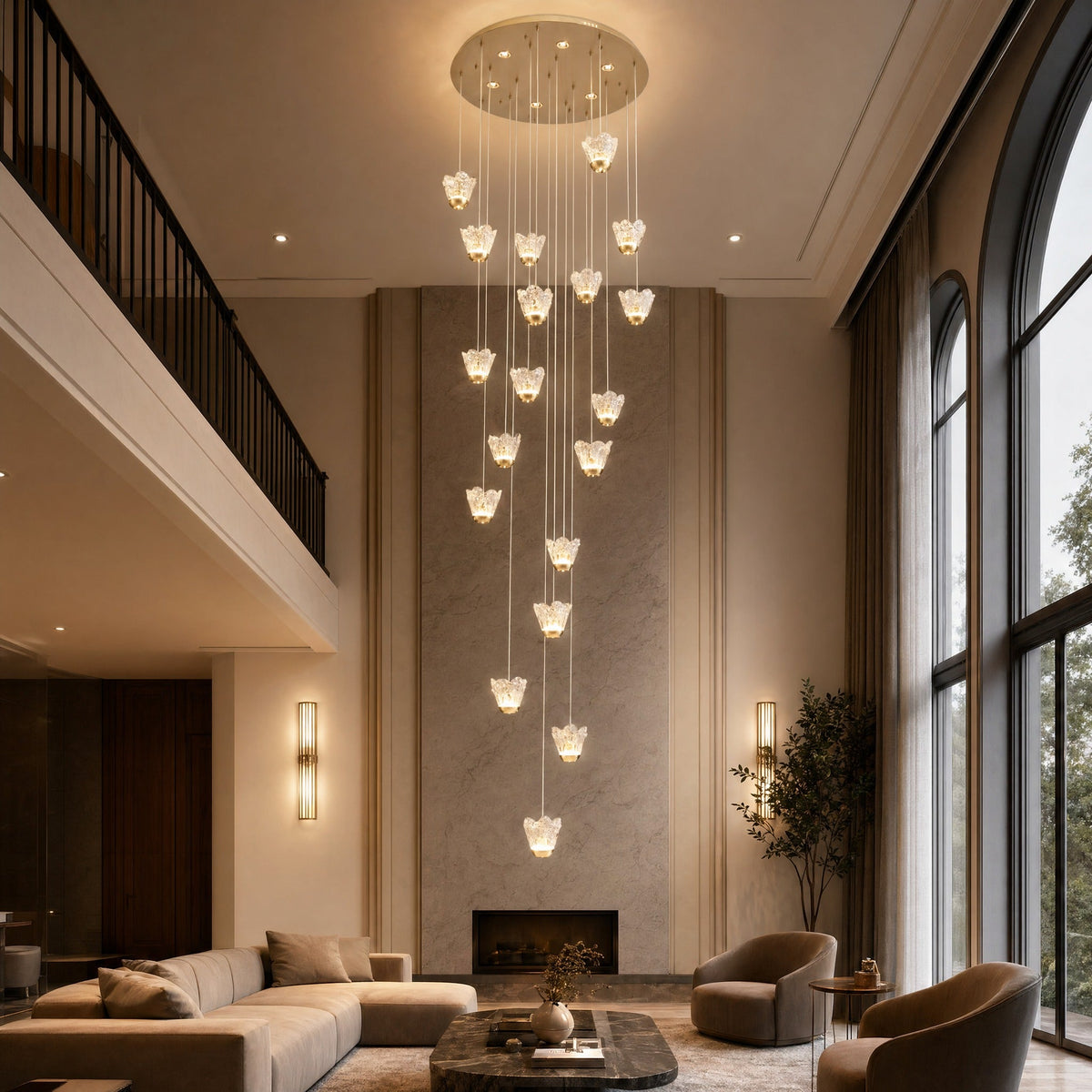 Petalia Modern Cluster Pendant Light 31.5" D