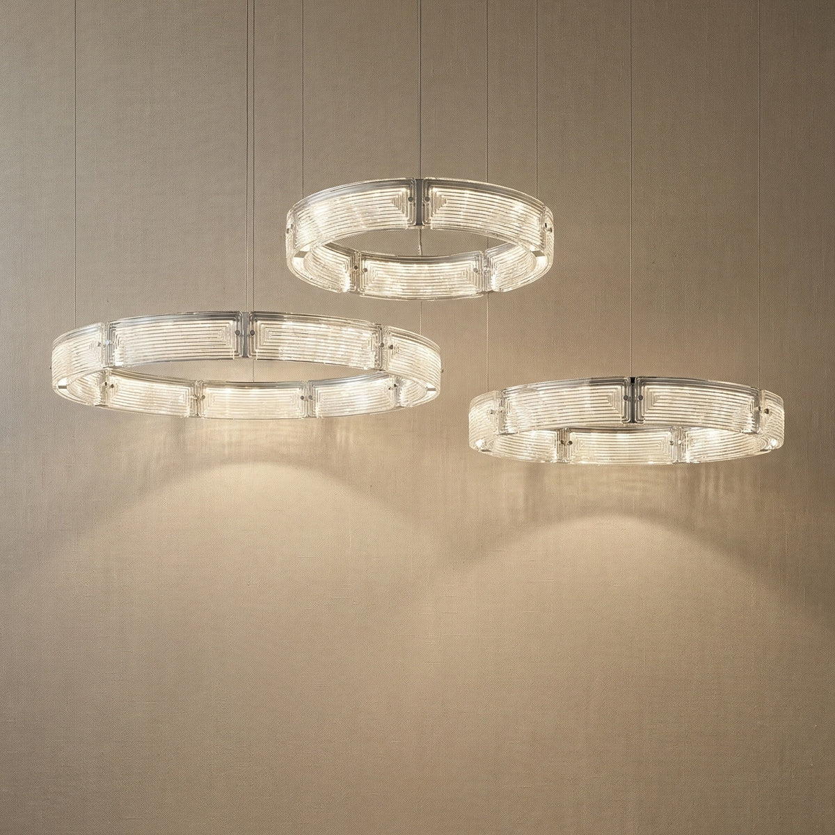 Galia Modern Glass Chandelier For Living Room