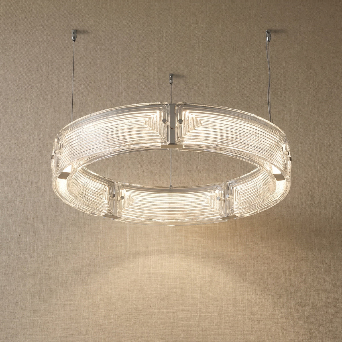 Galia Modern Glass Round Chandelier