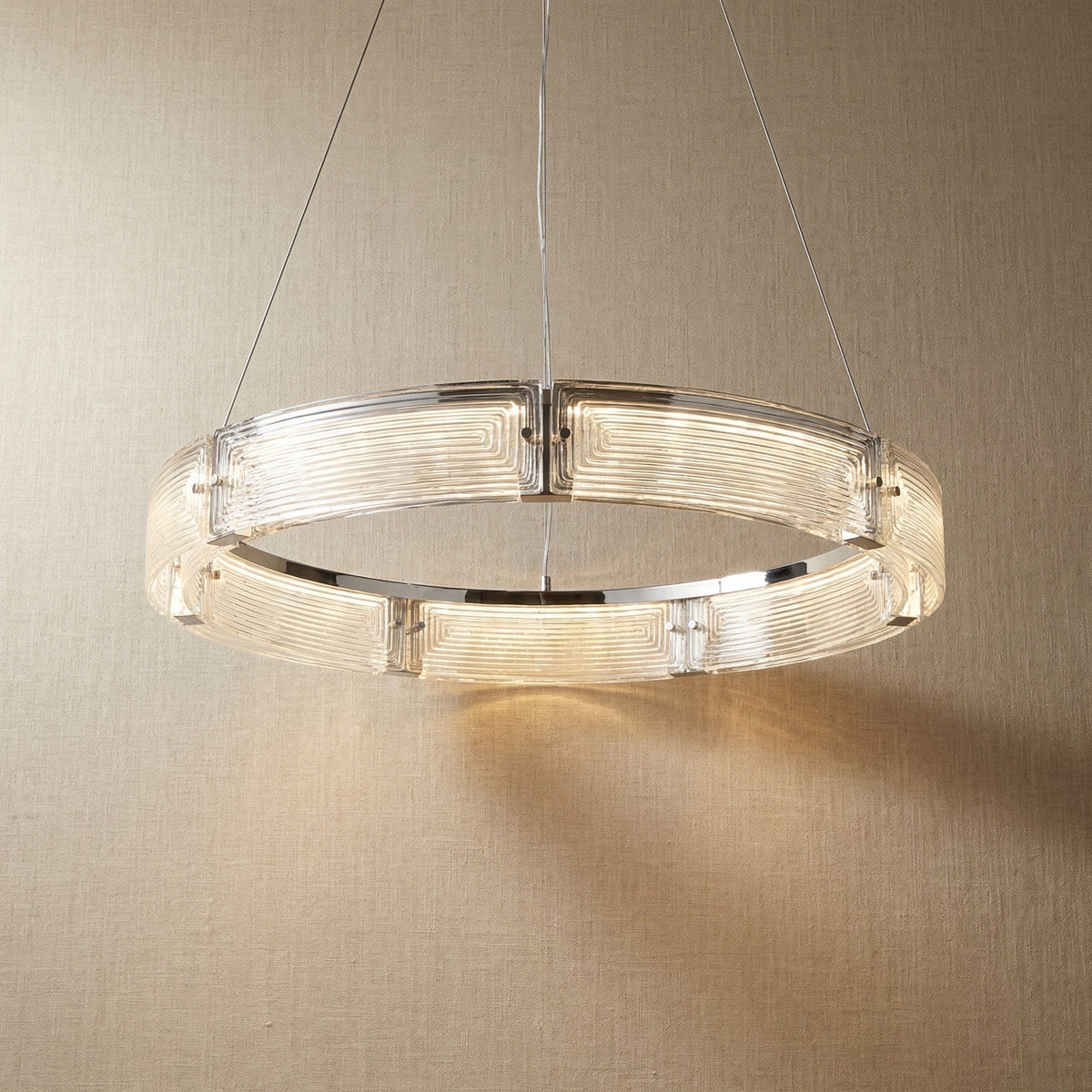Galia Modern Glass Round Chandelier