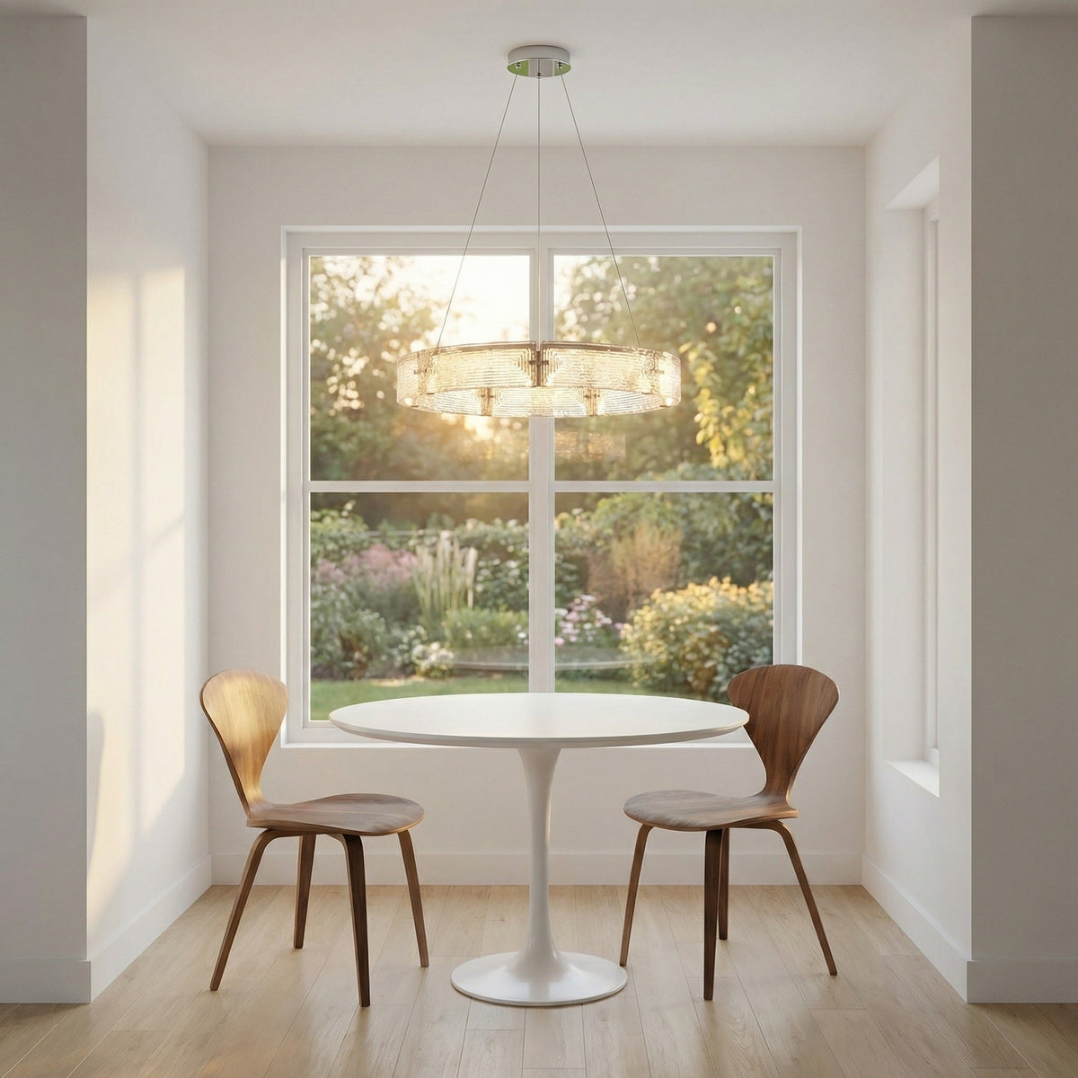 Galia Modern Glass Round Chandelier