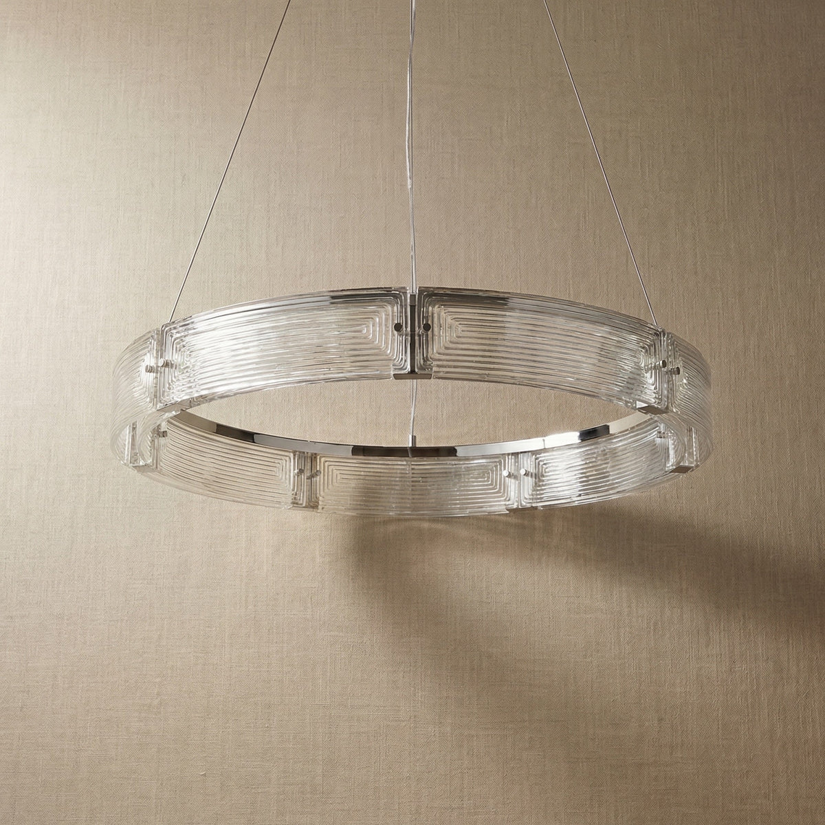 Galia Modern Glass Round Chandelier