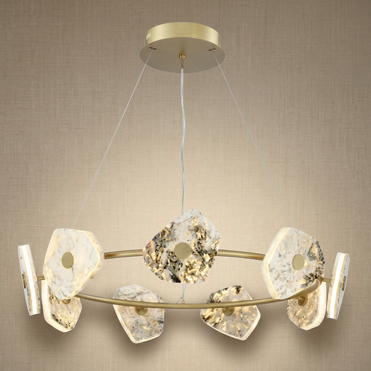 Petra Modern Natrual Stone Pendant Light