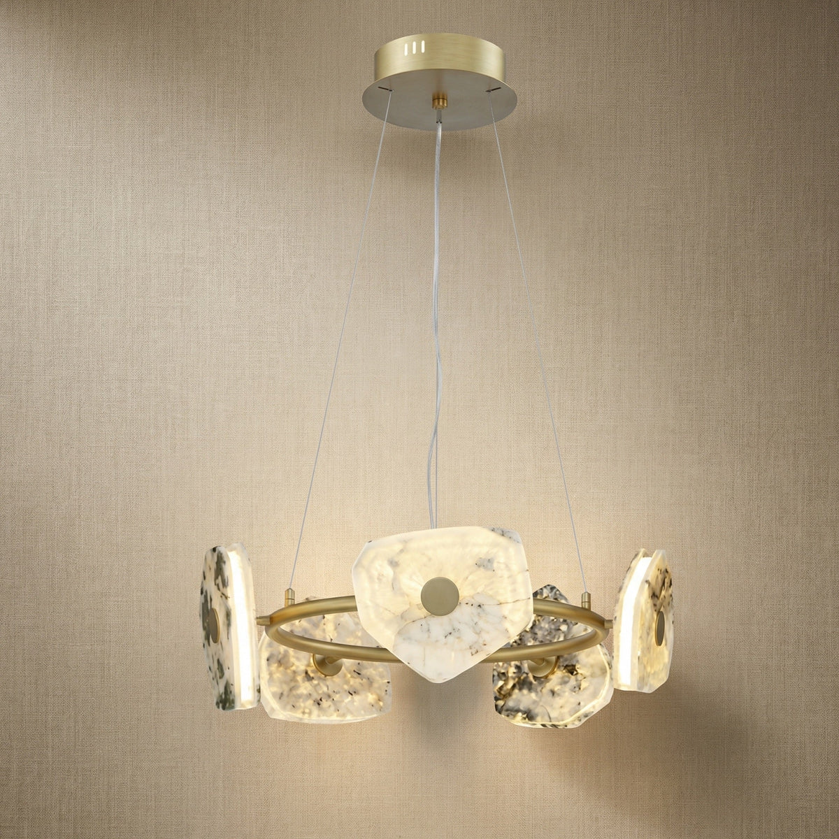Petra Modern Natrual Stone Pendant Light