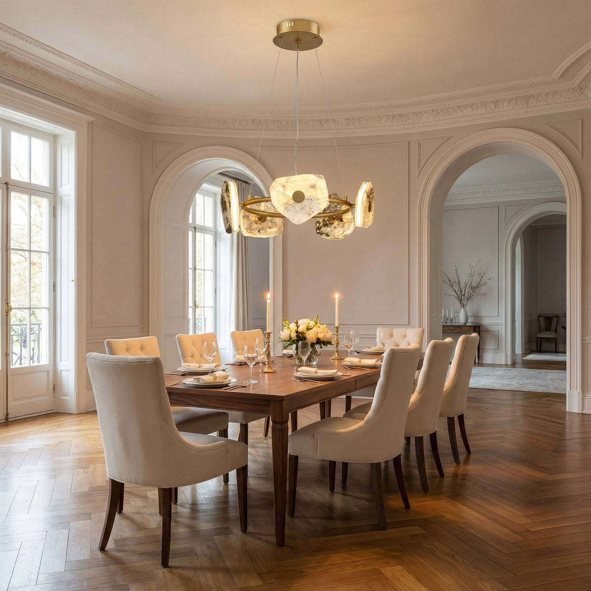 Petra Modern Natrual Stone Pendant Light