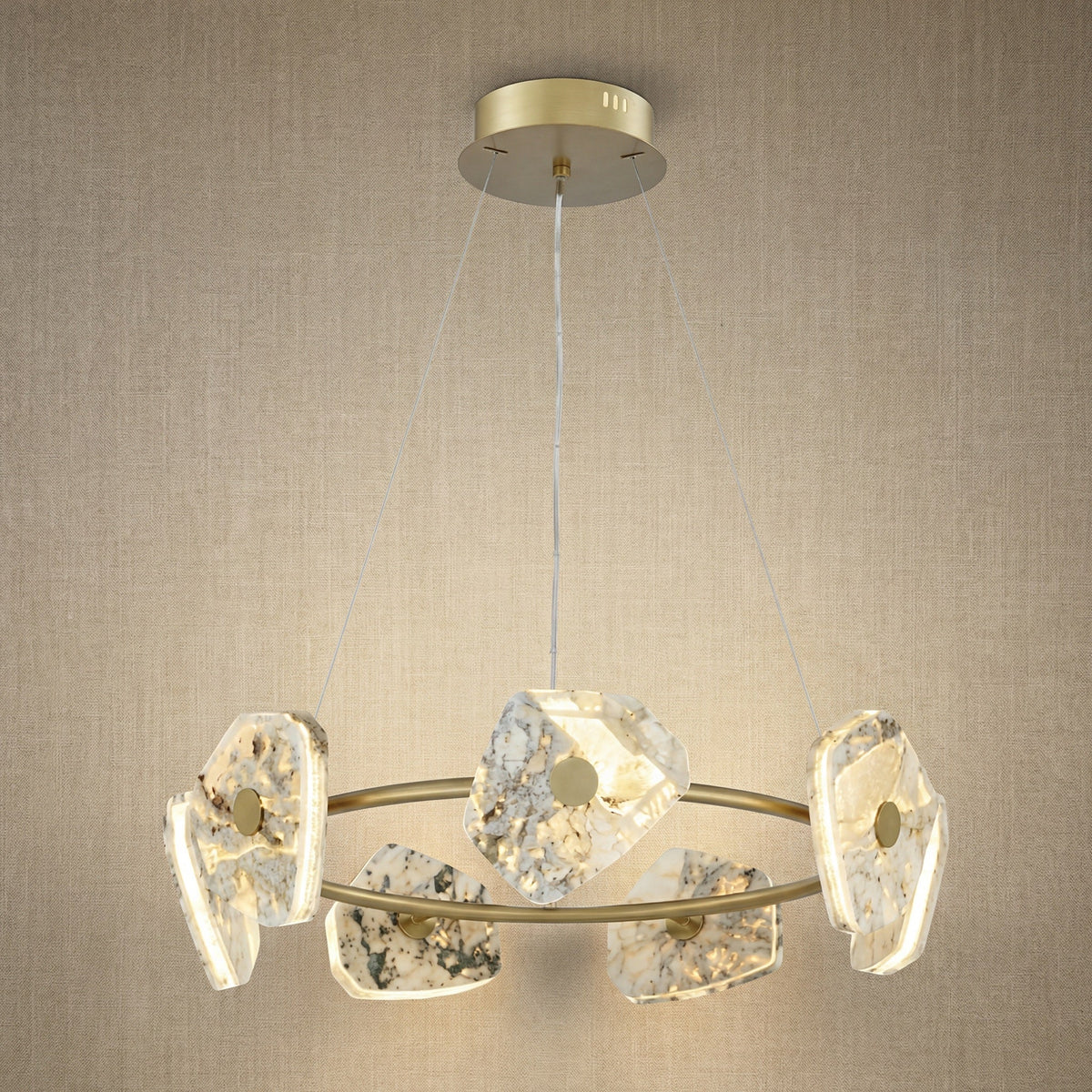 Petra Modern Natrual Stone Pendant Light