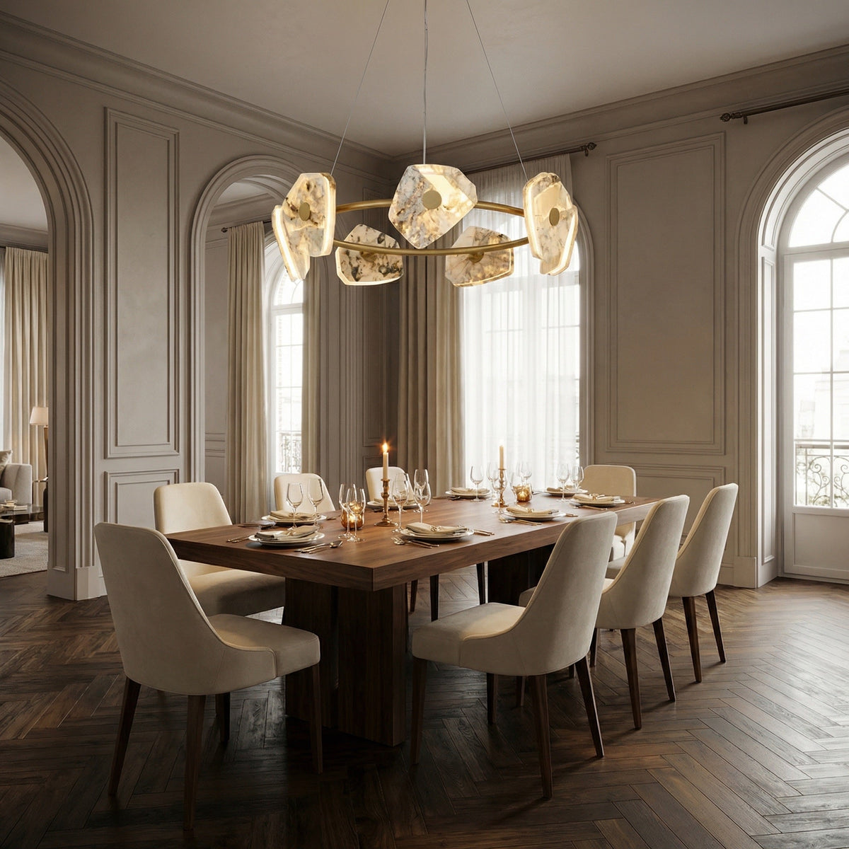 Petra Modern Natrual Stone Pendant Light