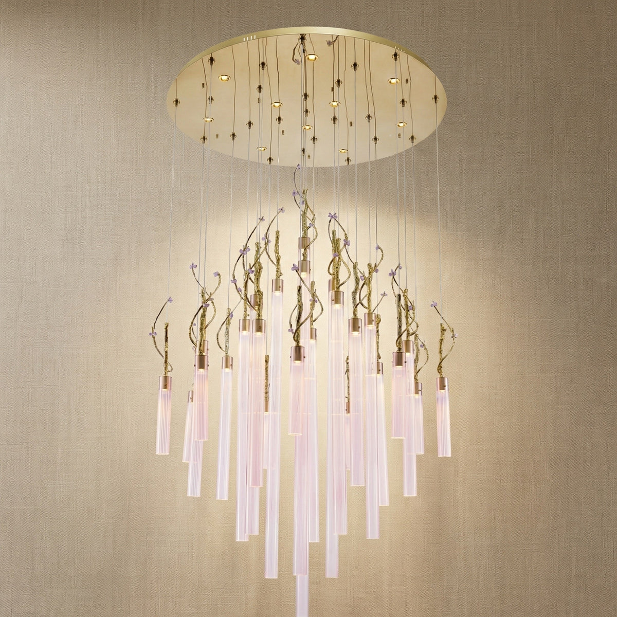 Braen Modern Glass Round Chandelier 47"