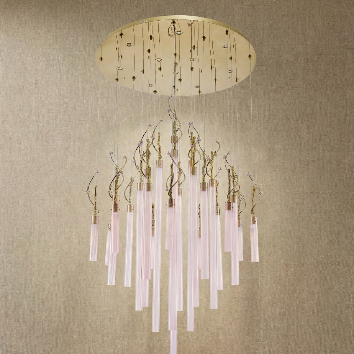 Braen Modern Glass Round Chandelier 47"