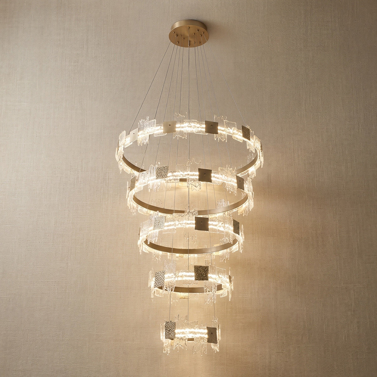Lysen Modern Large Foyer Chandelier