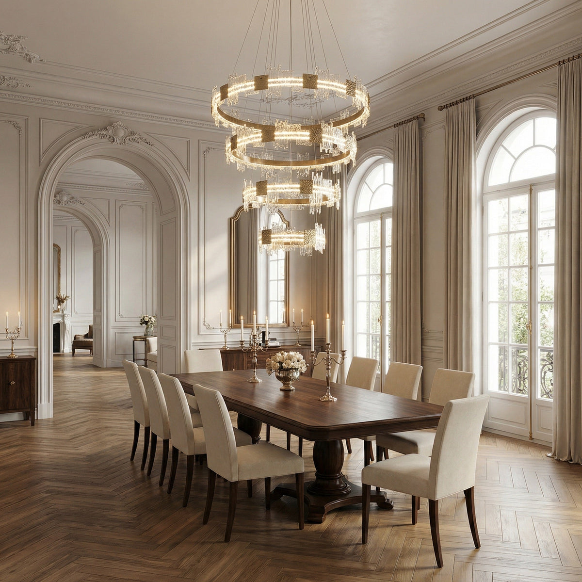 Lysen Modern Large Foyer Chandelier