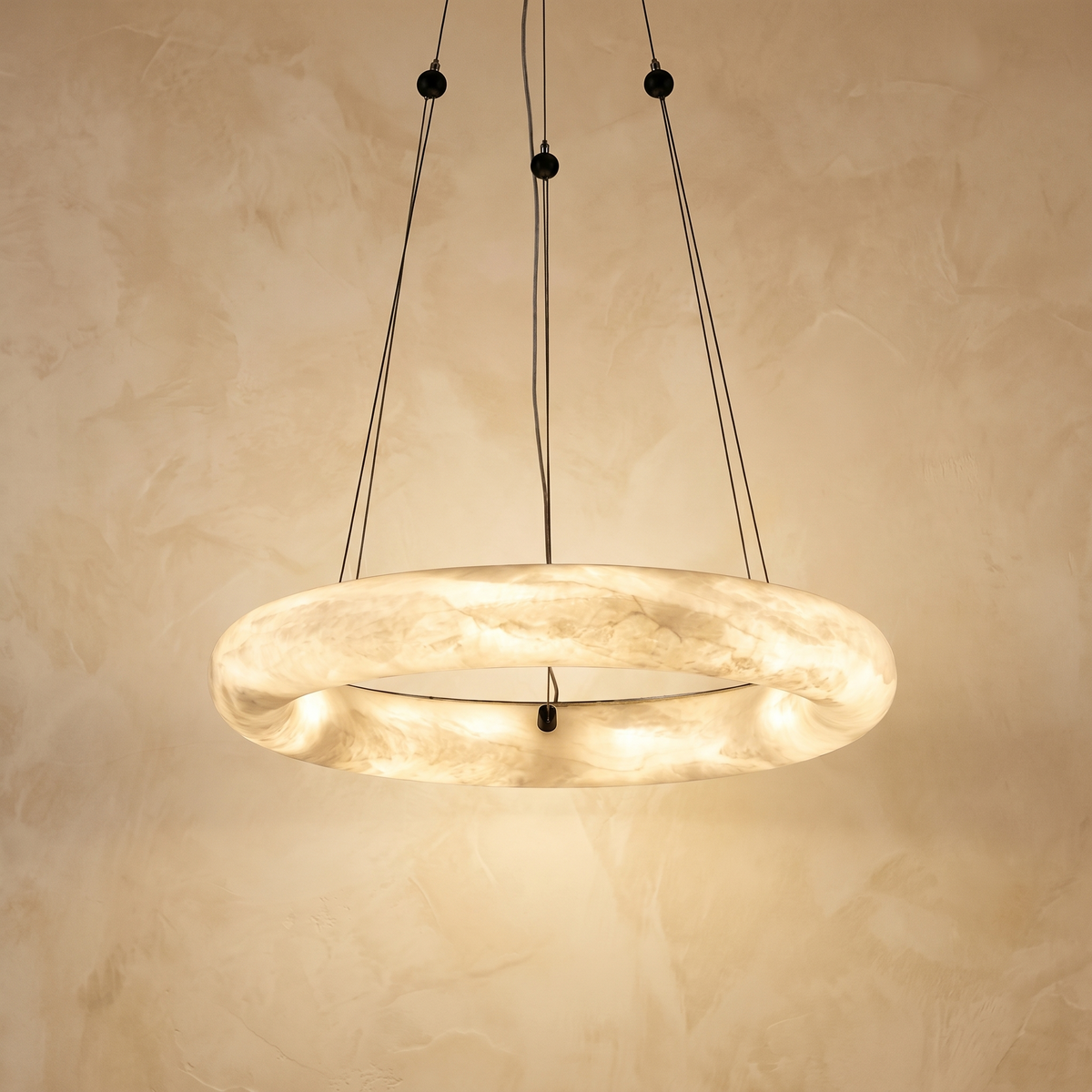 Single Ring Pendant Alabaster