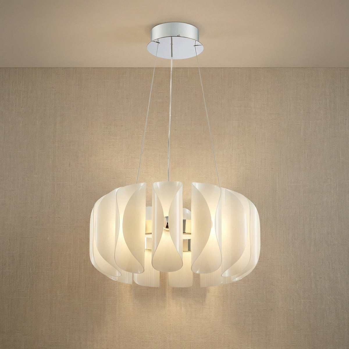 Ilyia Modern Glass Round Chandelier