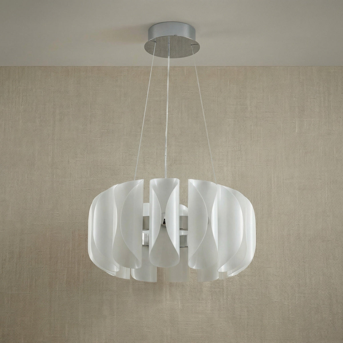 Ilyia Modern Glass Round Chandelier