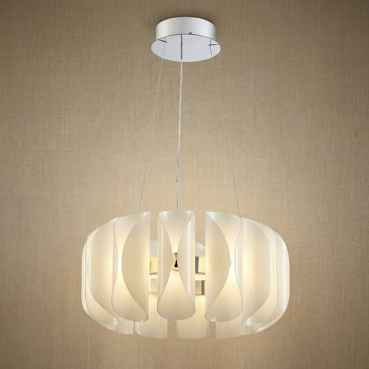 Ilyia Modern Glass Round Chandelier