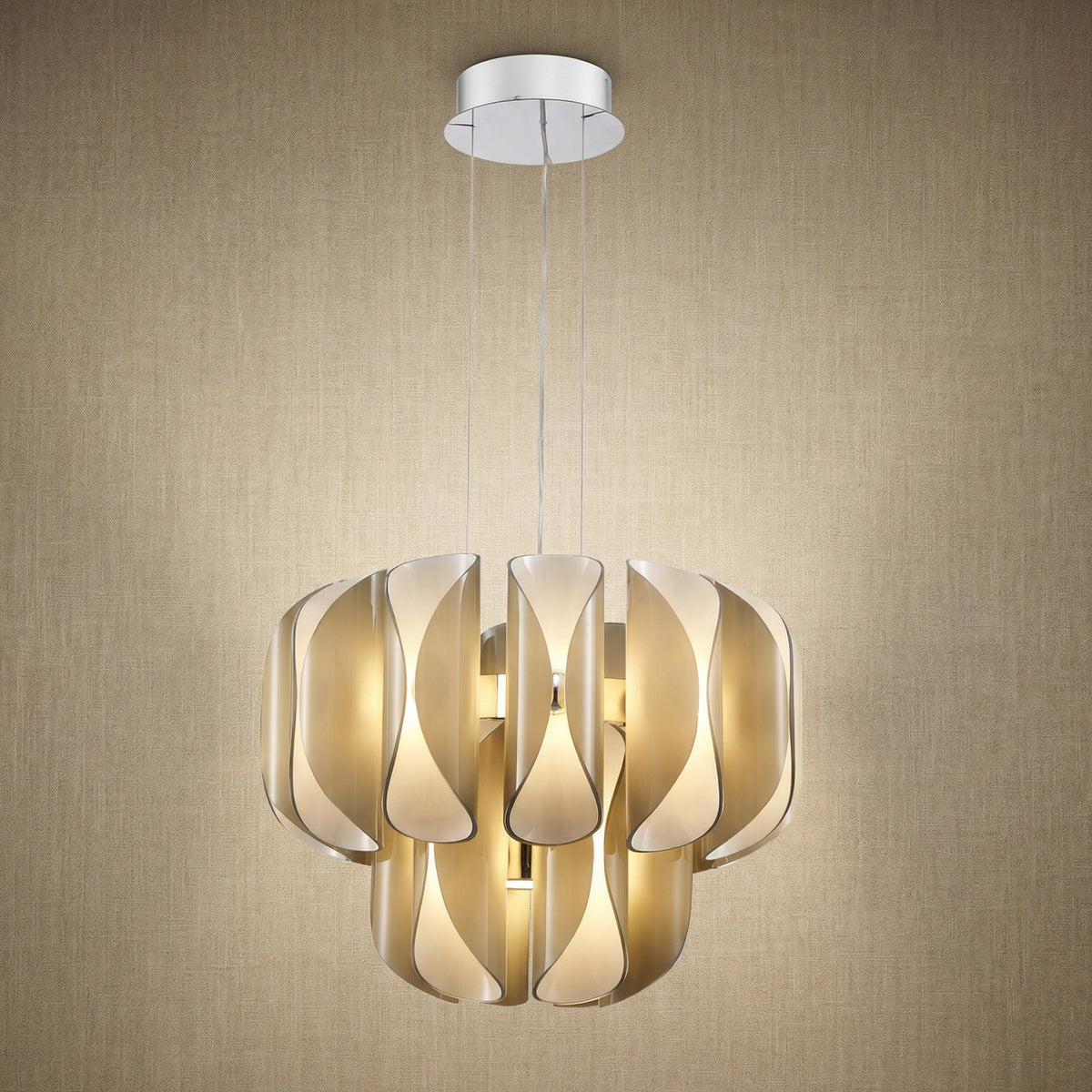 Ilyia Modern Chrome Chandelier 24"