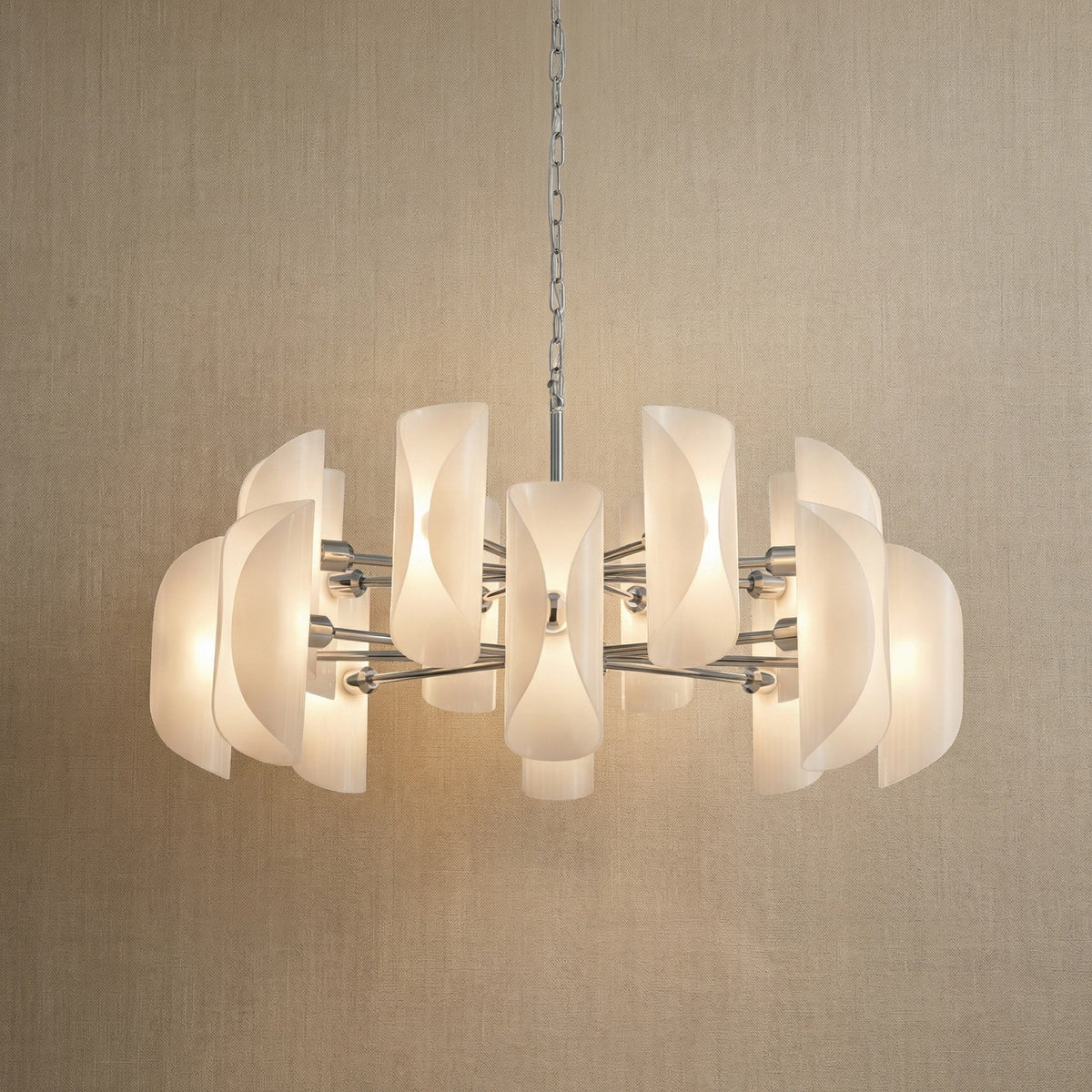 Helena Glamorous Glass Light Pendant 39"
