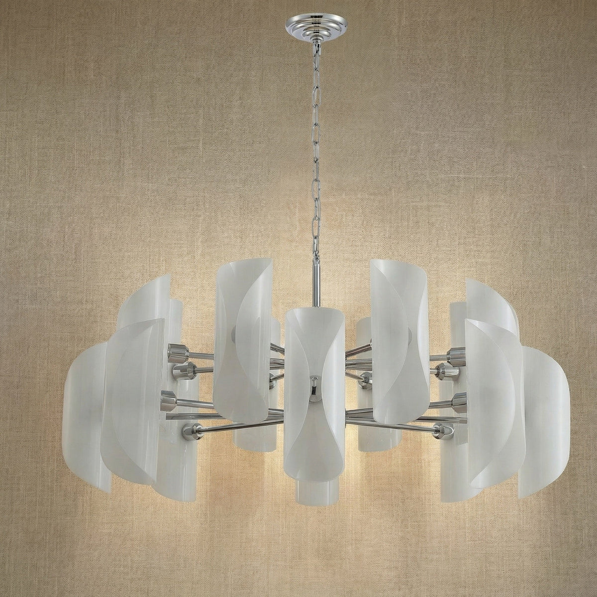 Helena Glamorous Glass Light Pendant 39"