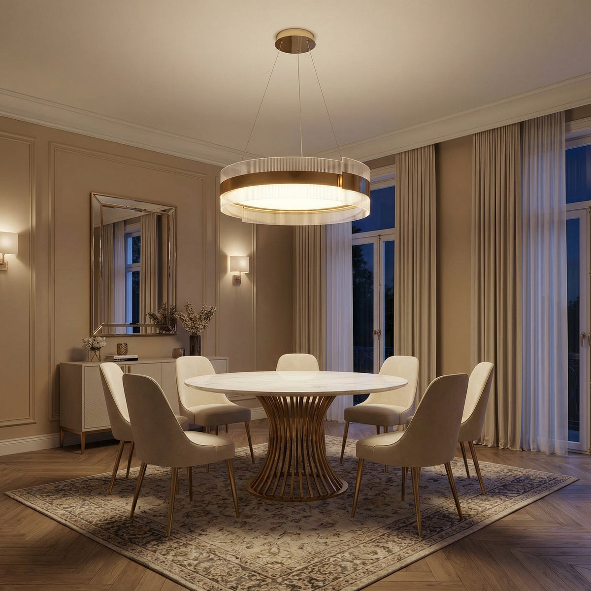 Belis Round Modern Chandelier
