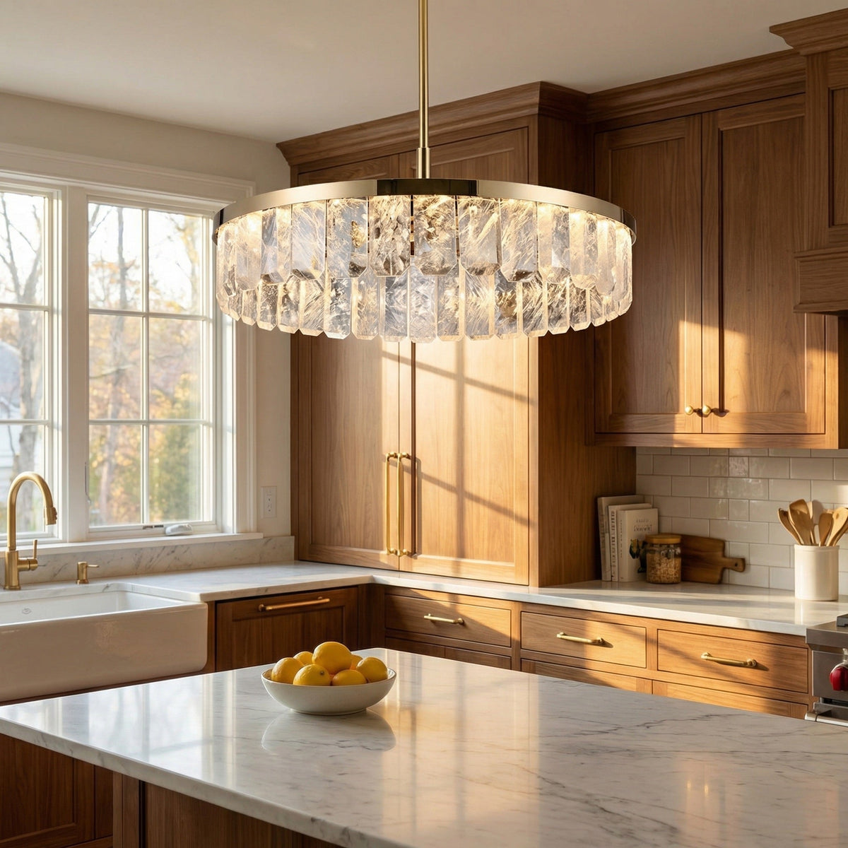 Fenis Round Crystal Chandelier