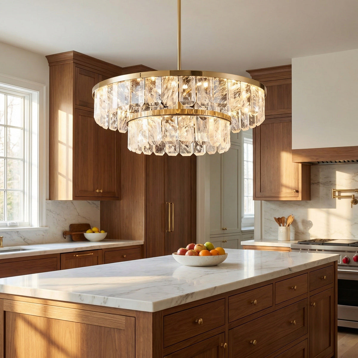 Fenis Round Crystal Chandelier