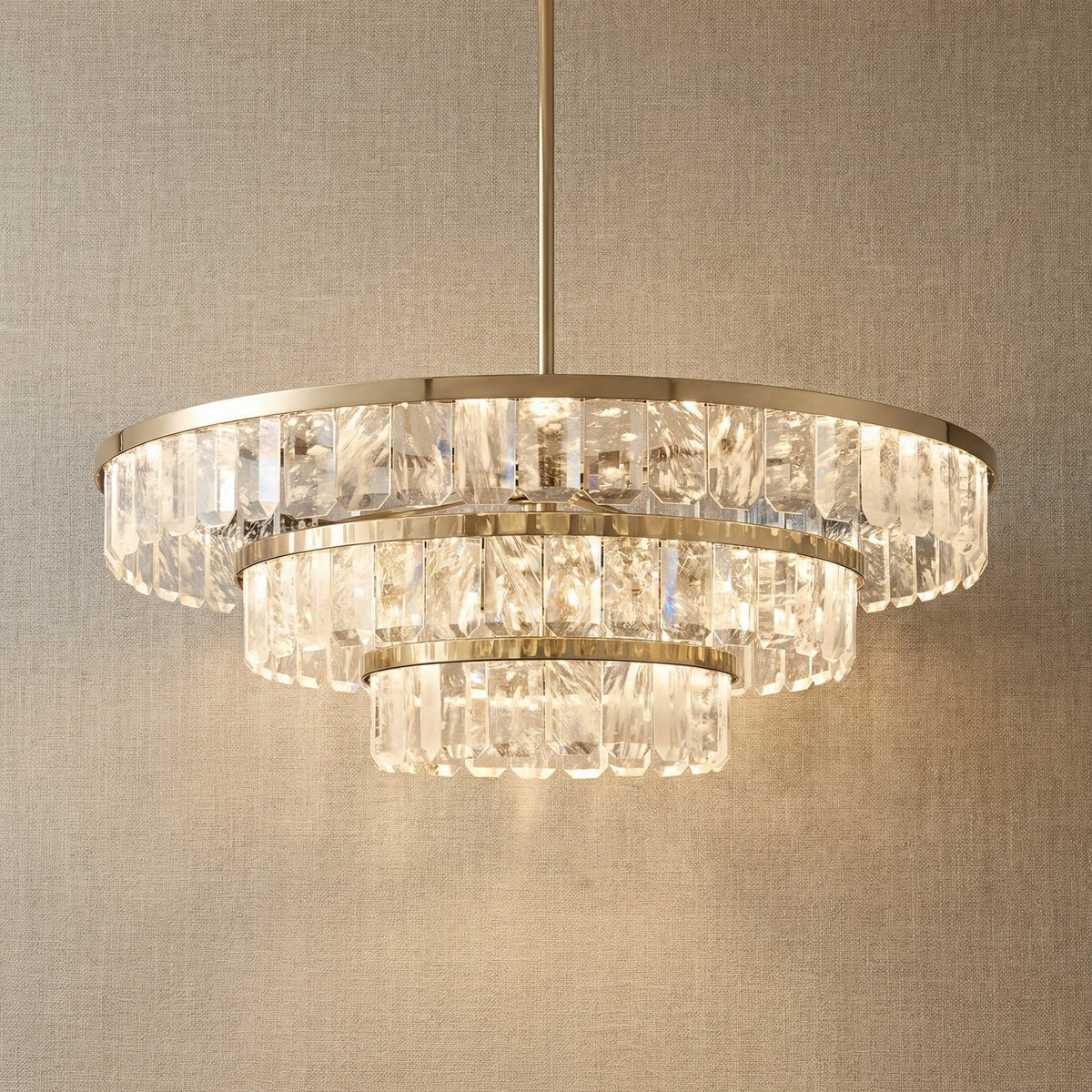 Fenis Round Crystal Chandelier