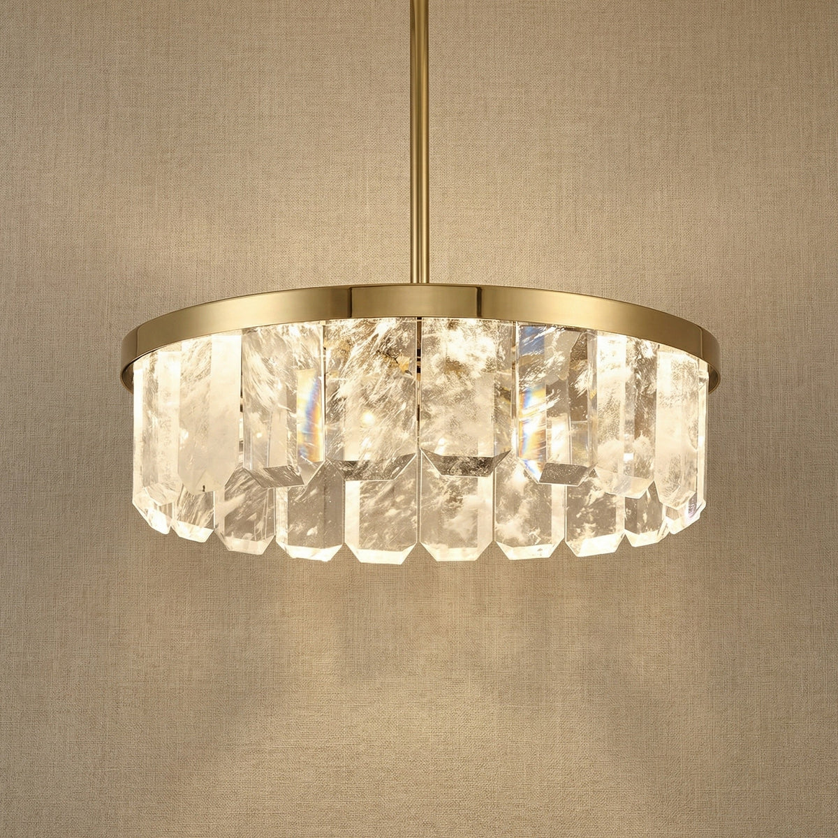 Fenis Round Crystal Chandelier