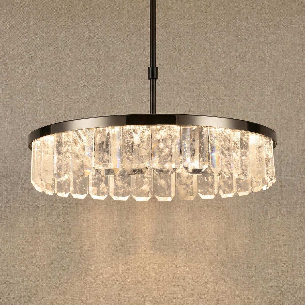 Fenis Round Crystal Chandelier