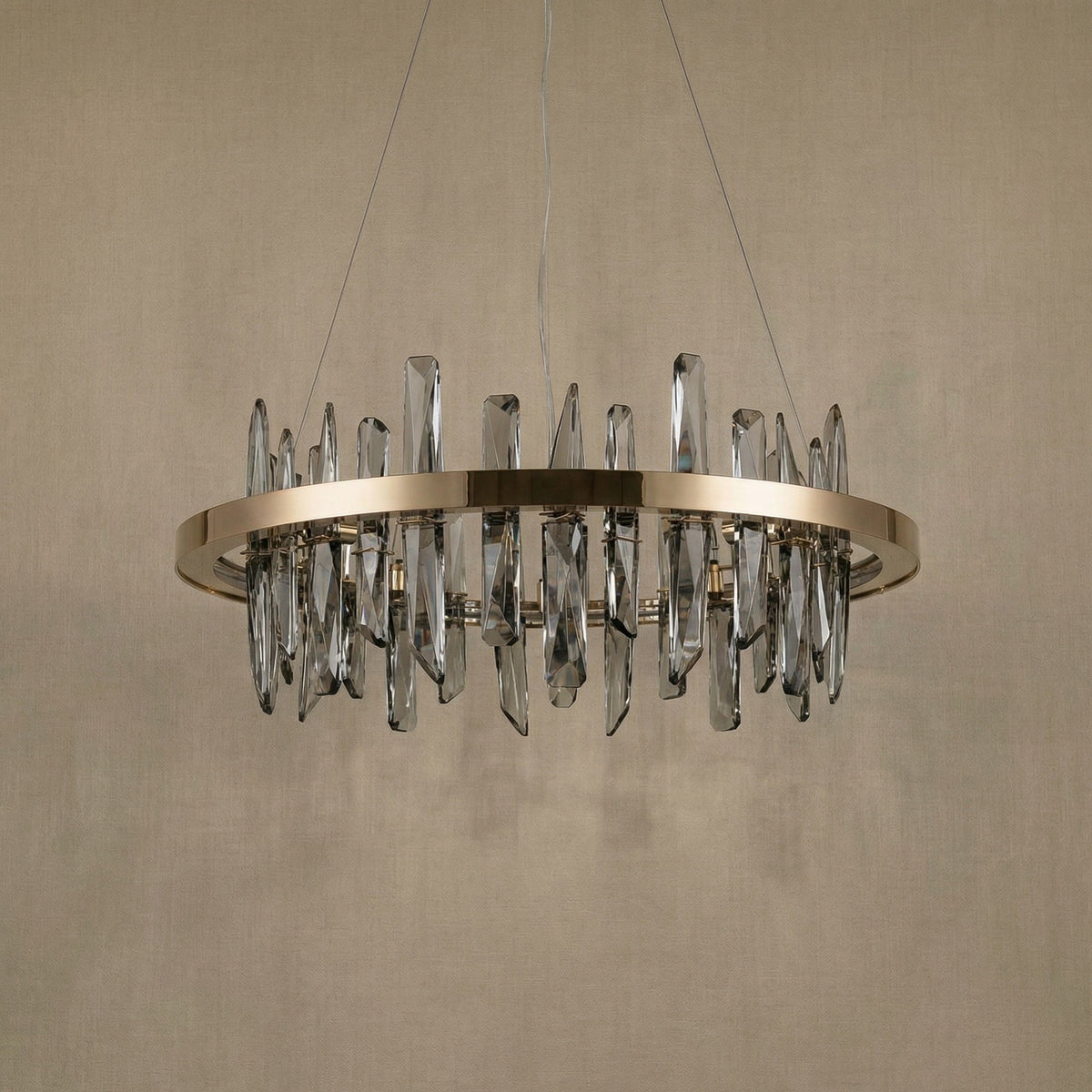 Uliia Round Crystal Pendant Light