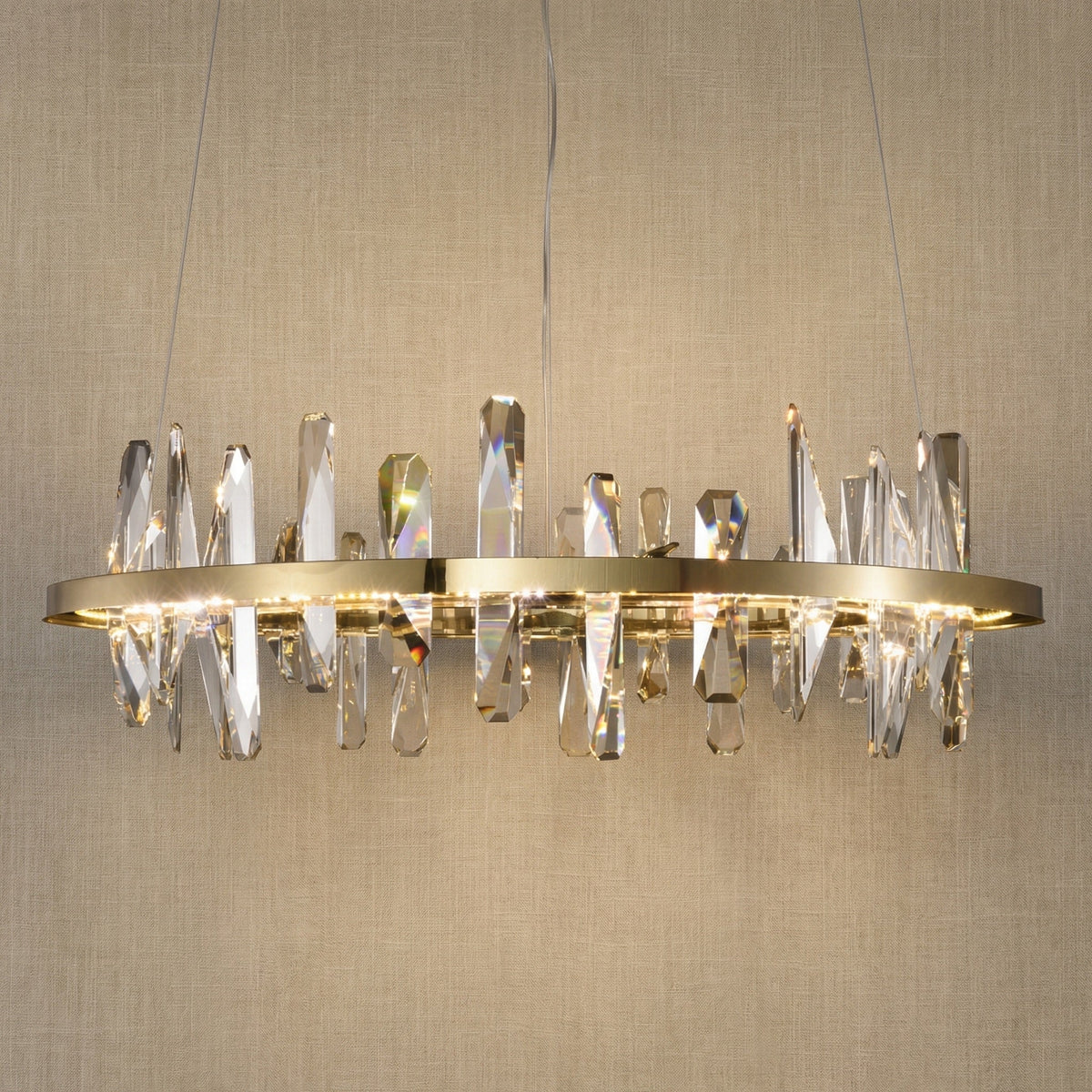 Mira Ring Crystal Chandelier