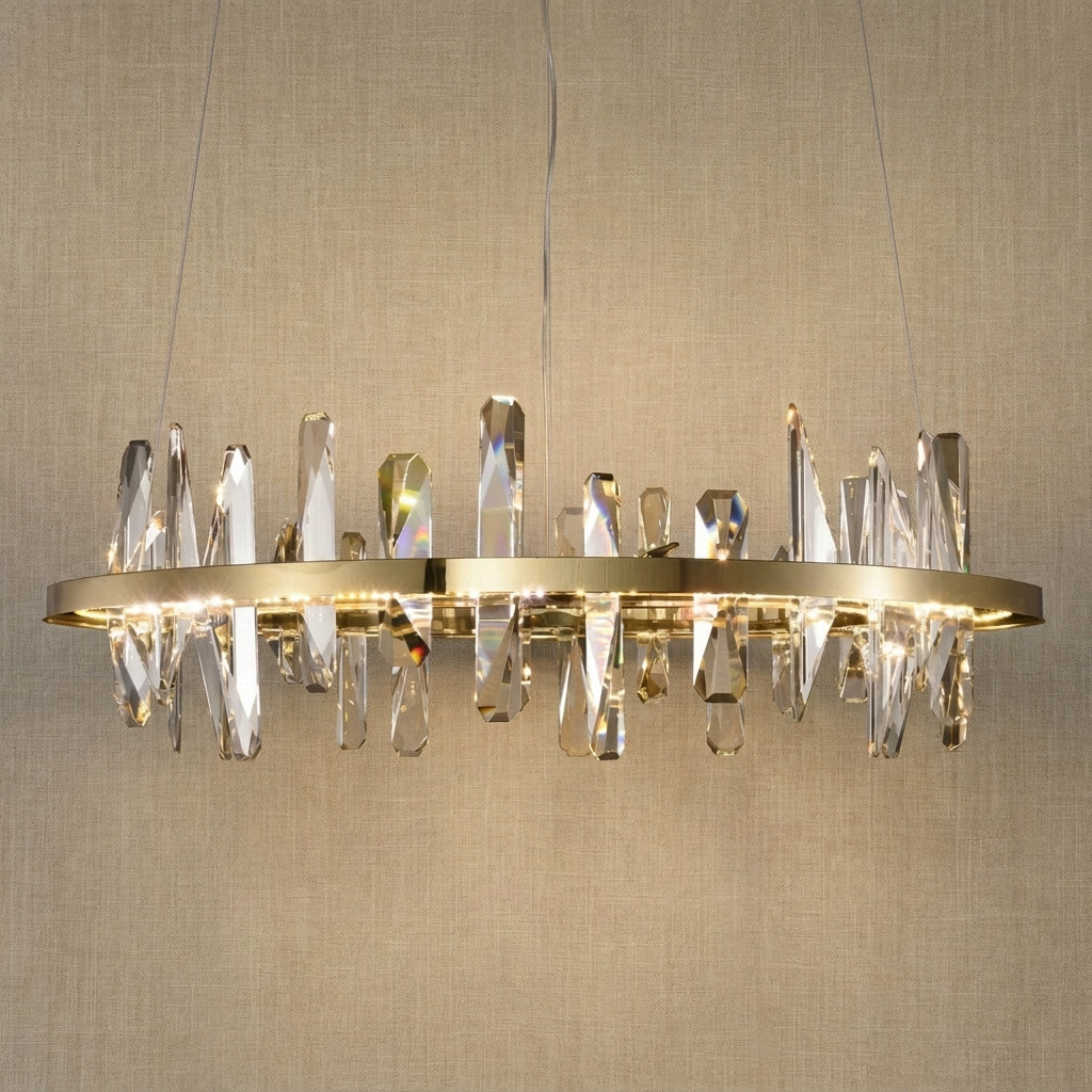 Mira Ring Crystal Chandelier